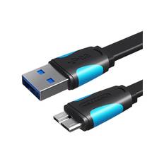 Vention - Flat USB 3 0 A to Micro B cable VAS A12 B025 0 25m Black