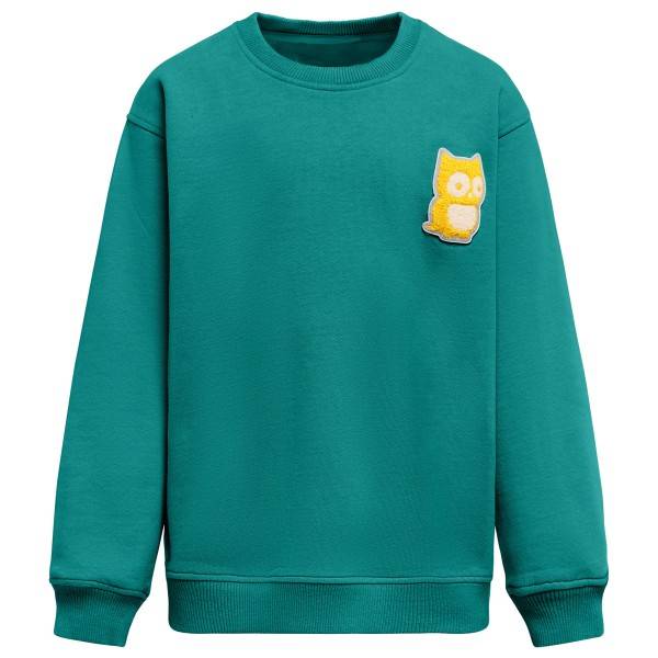 Namuk Kid's Macem Pullover Big Owl Sweatere Børn størrelse 116/122 farve turkis