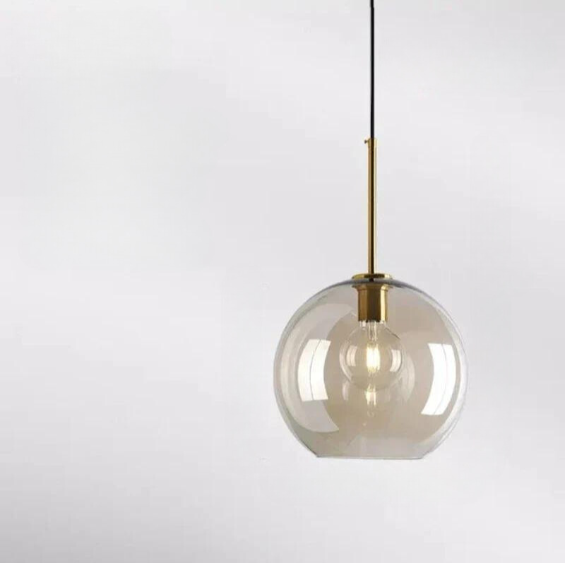 NordicGlow – Elegant Skandinavisk Glas Taklampa - 2 - 25CM / Trikolorljus