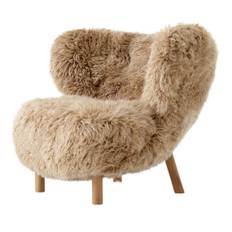 &Tradition Little Petra VB1 Loungestol Oiled Oak & Sheepskin Honey 50mm