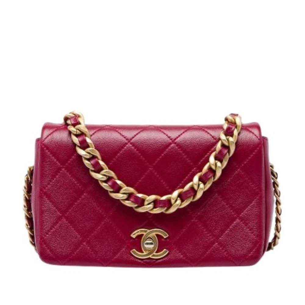 Chanel Vintage Pre-owned Fashion Therapy Flap Bag - Vintage - Dame - Lyserød - ONE SIZE - Uld