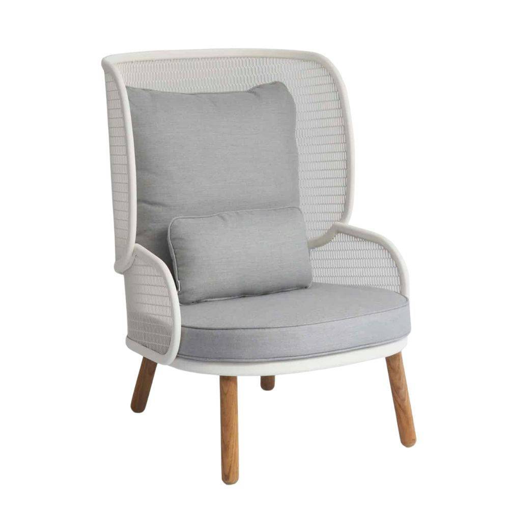Mindo 118 High Back Lounge Chair Trädgårdsstol Off-White