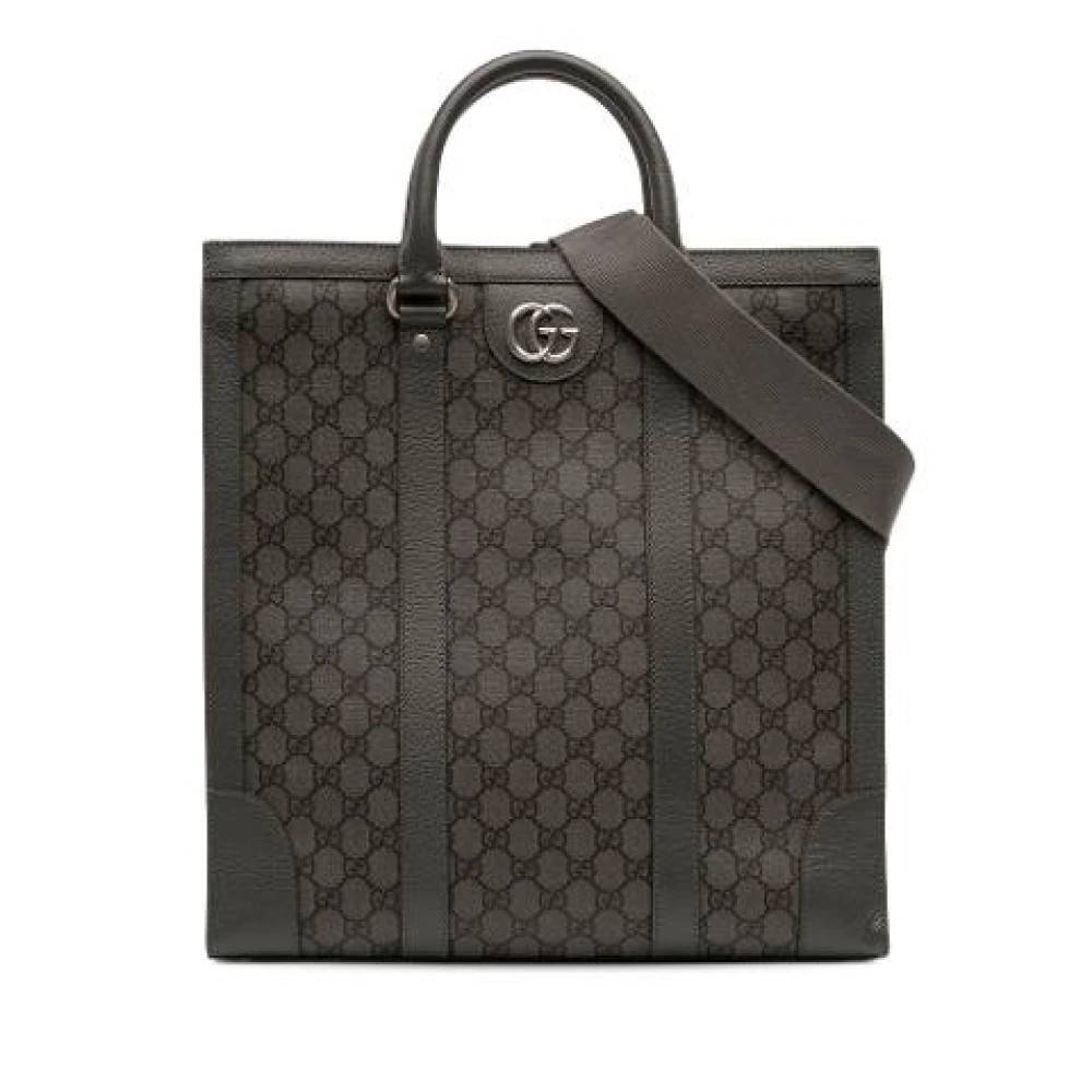 Gucci Vintage Pre-owned Satchel - Vintage - Dame - Grå - ONE SIZE - Uld