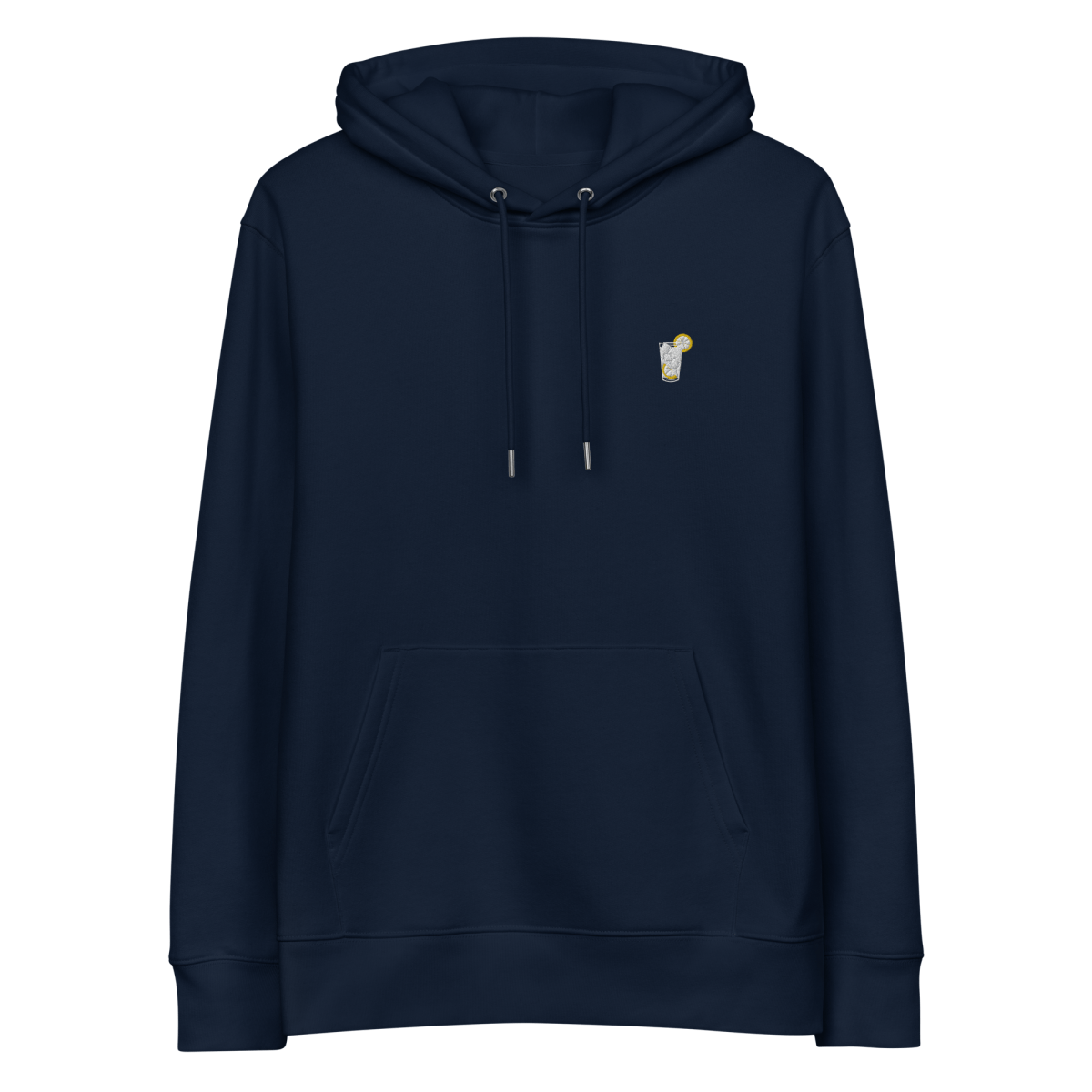 The Gin & Tonic Glass eco hoodie - French Navy (XL)