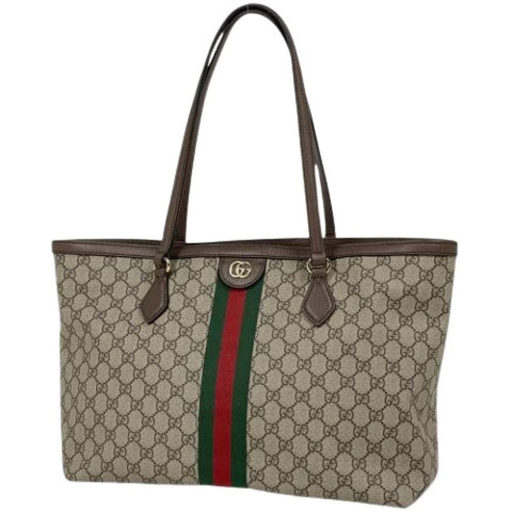 Gucci Vintage Pre-owned Vintage Tote Bag - Vintage - Dame - Brun - ONE SIZE - Læder
