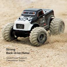Fjärrstyrd bil, 1:20 2,4 GHz off-road fjärrkontroll lastbil för barn pojkar Eldriven 1 Battery vit/svart