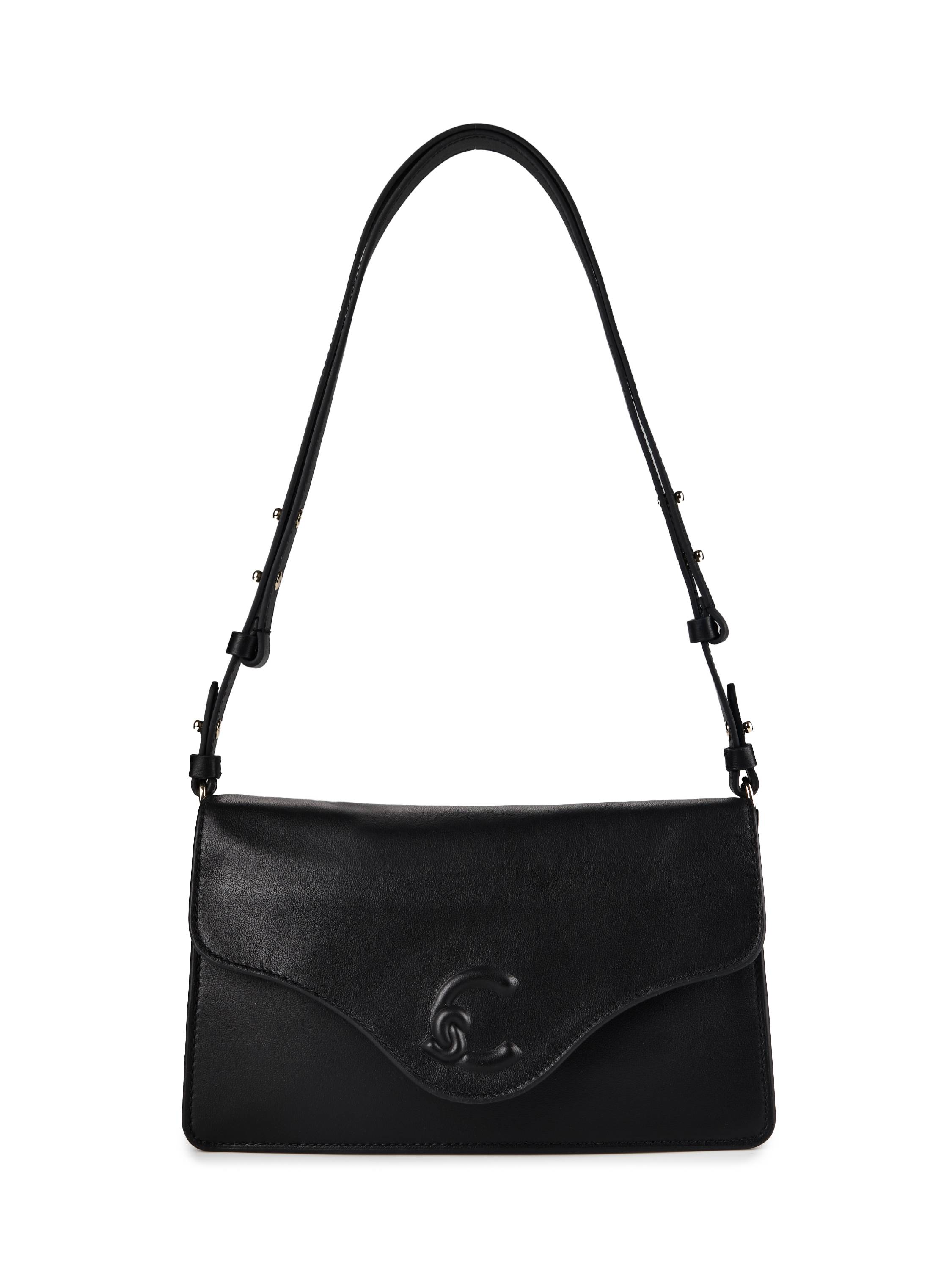 Coccinelle C-Me Skuldertaske Læder 26 cm  Sort