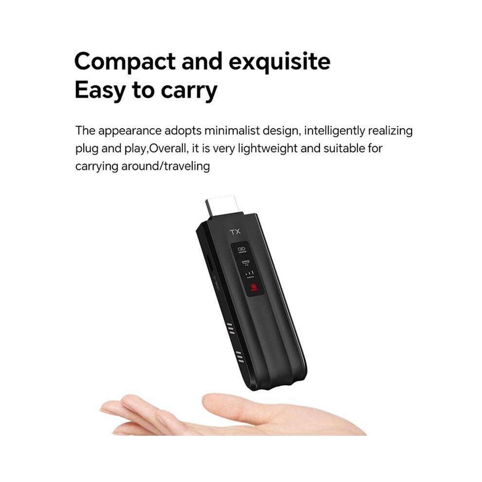 1080P 50M 5.8G -Compatible Wireless Video Transmitter Receiver Extender Adapter Dongle Kit for Laptop PC to TV