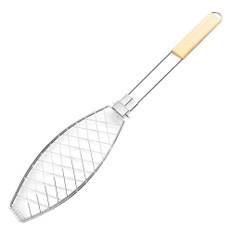 Fish Grilling Basket for Grill Ideal for BBQ, Camping, Charcoal and Gas Grills