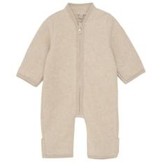 Huttelihut Kid's Pram Suit Cotton Fleece Overall Barn Storlek 80 Färg beige