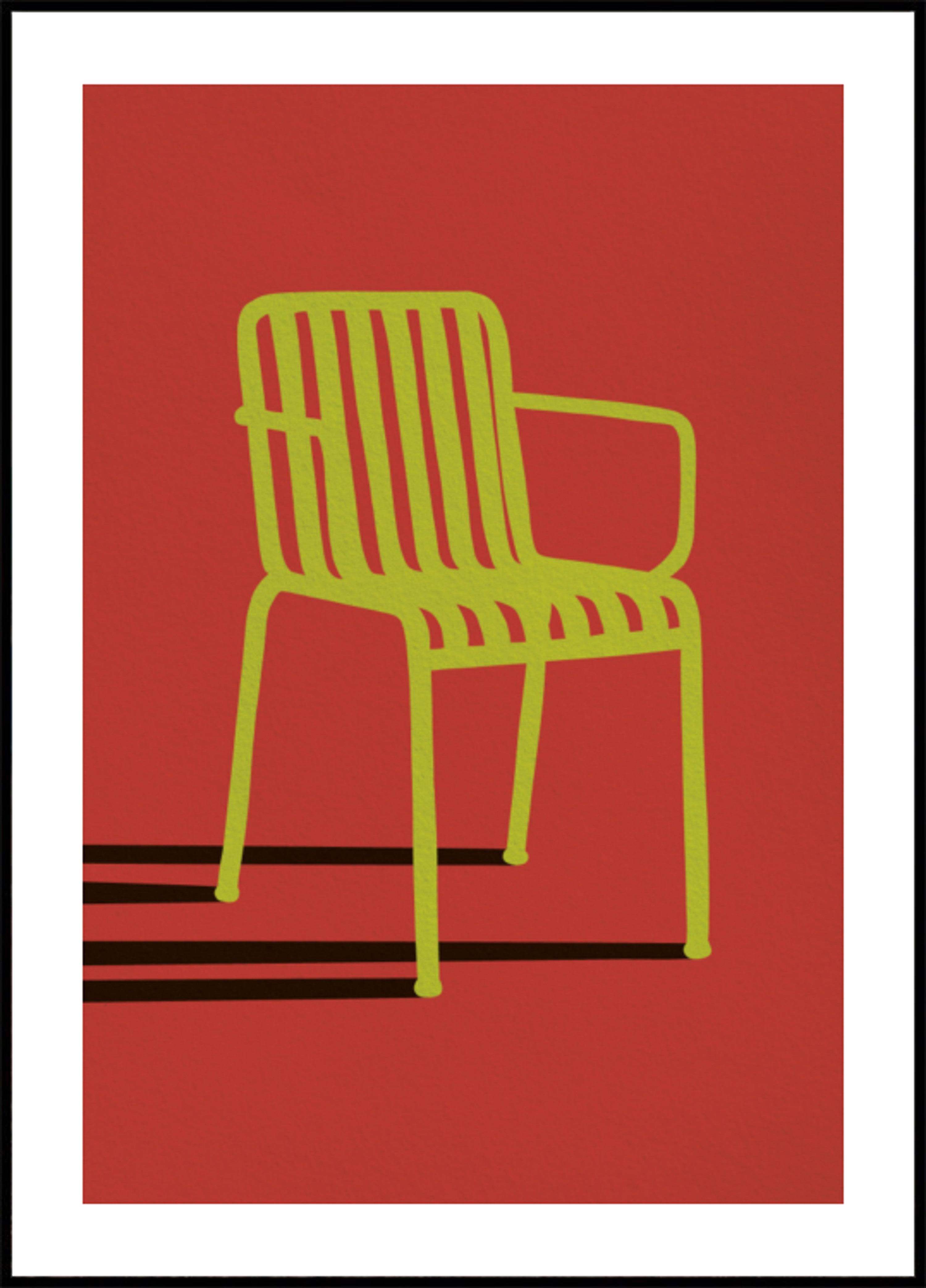 Green Chair Shadow (21x30) - Plakater > Osorterade verk, BD