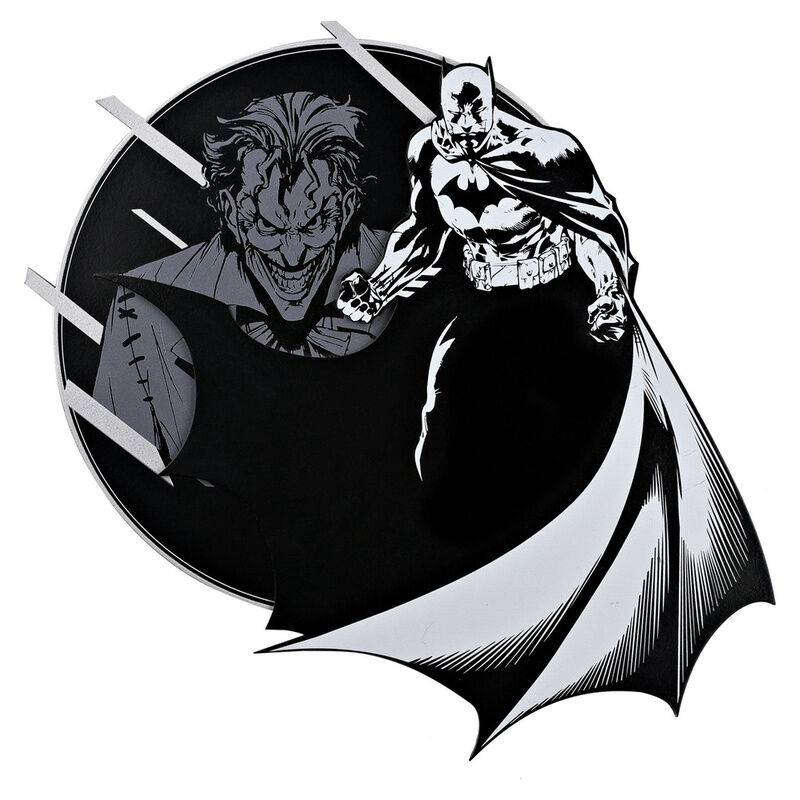 DC Comics Batman & Joker wooden layered round plaque