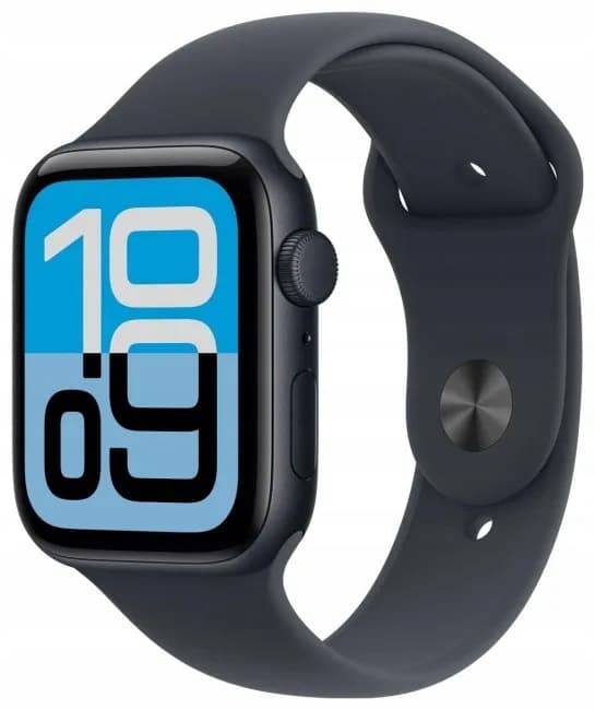 Apple Watch SE 3 GPS 44mm Midnight Aluminum Midnight Sportarmband M/L 1 st.