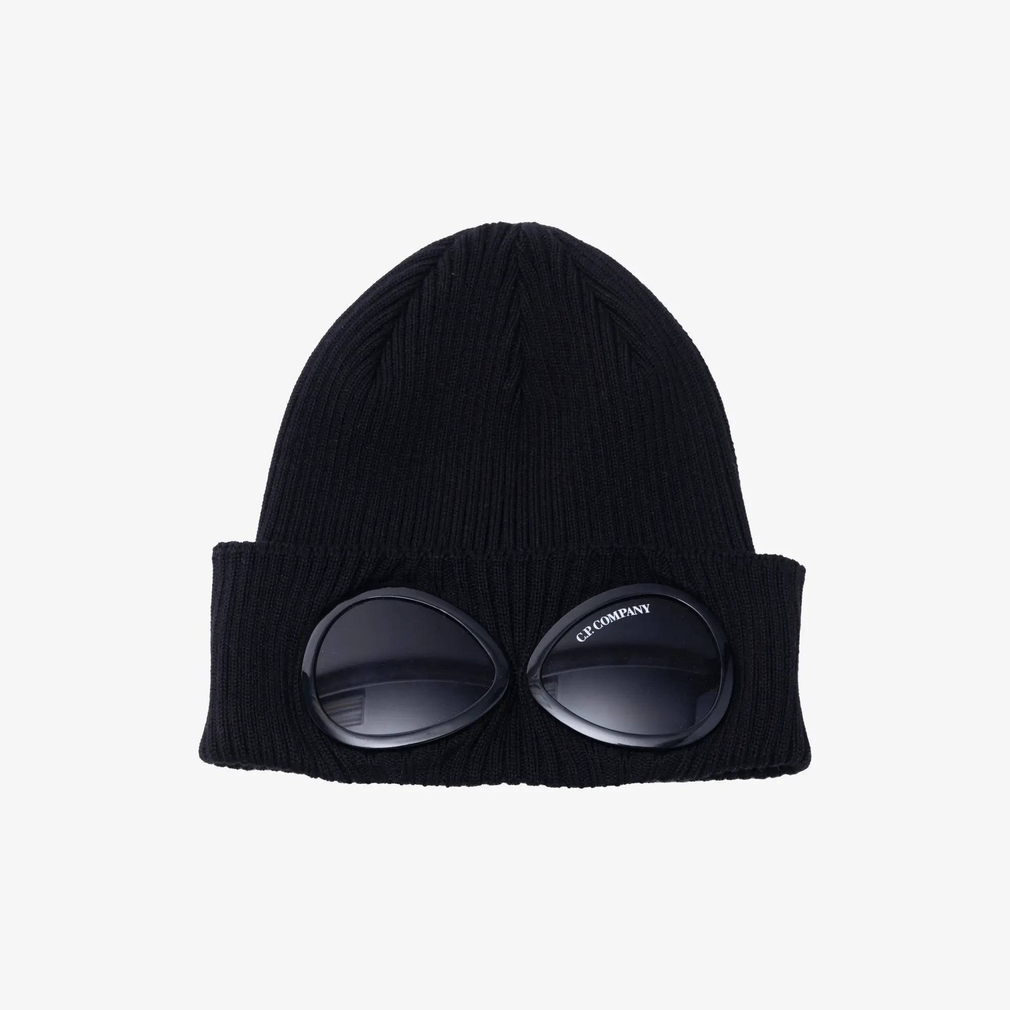 Cotton Goggle Beanie - OS / Black