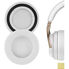 Geekria QuickFit Protein läder reserv öronkuddar för Corsair Virtuoso RGB, Virtuoso RGB Wireless SE, Virtuoso RGB trådlösa XT hörlurar öronsnäckor, headset öronkudde reparation (vit)