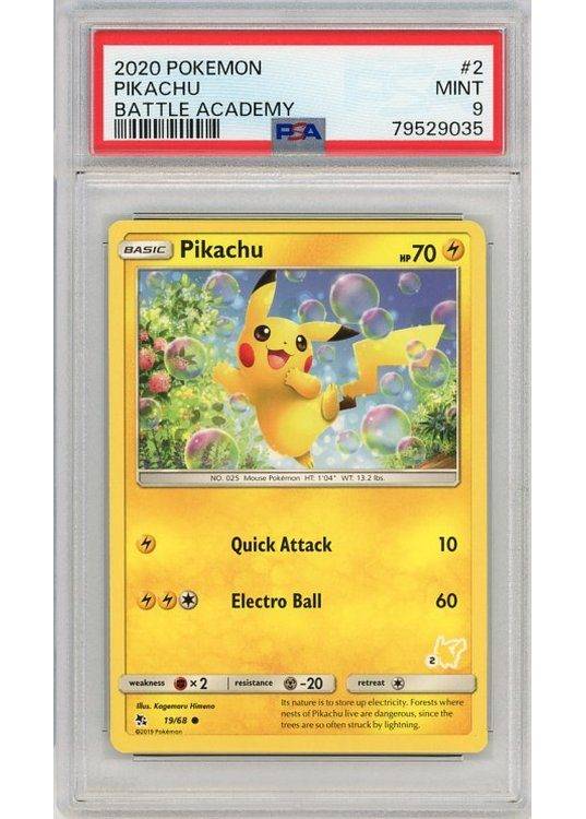 Pikachu - Battle Academy Pikachu Deck #2 - 19/68 - PSA 9.