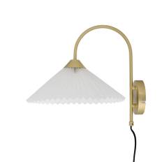 Firdes Wall lamp, White, Flax - L38,5xH36xW30 cm - L38,5xH36xW30 cm / White