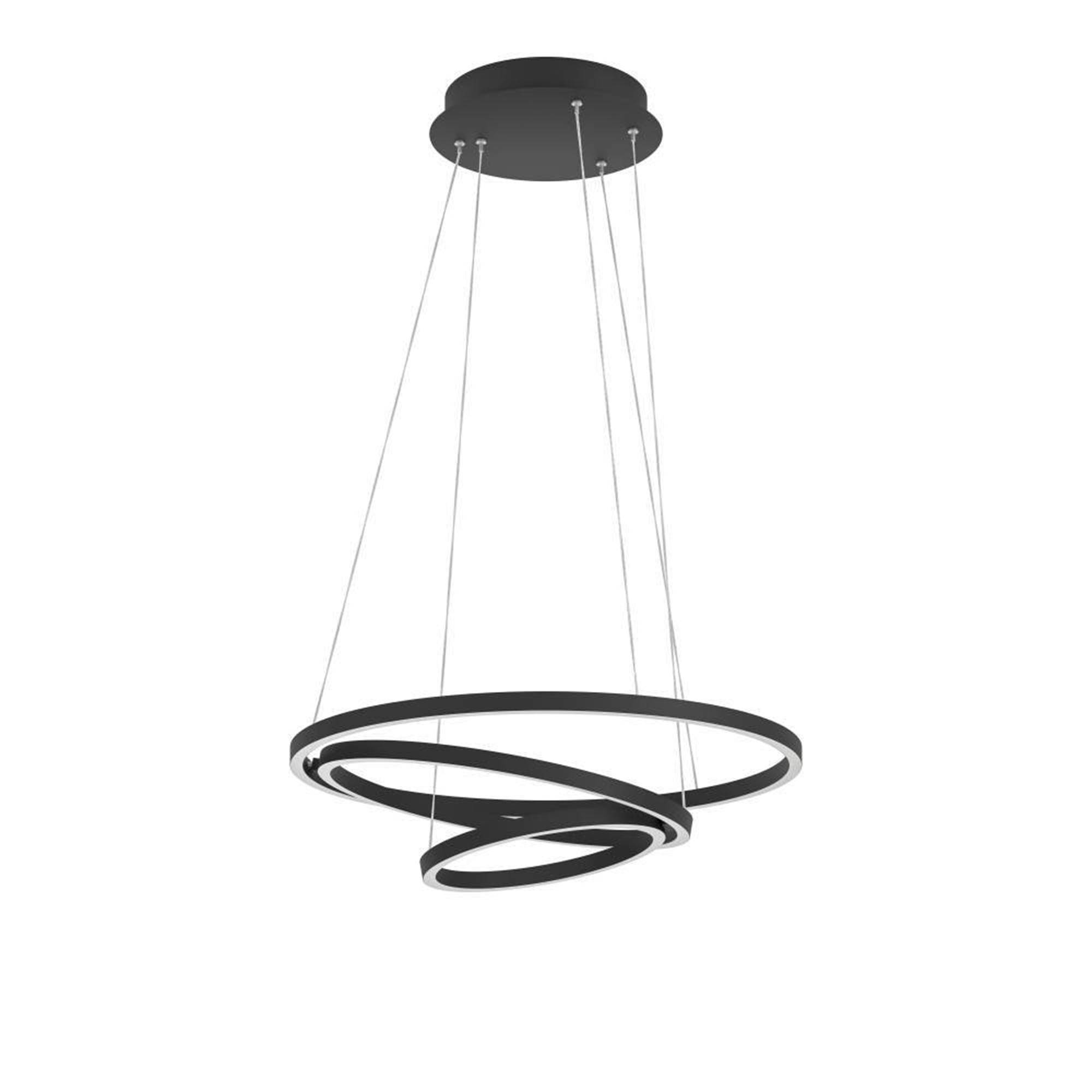 Loftlampe EGLO Lobinero-Z Ø58 cm, sort.