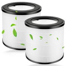 2st HEPA-ersättningsfilter kompatibel med Philips 800-seriens luftrenare, AC0830/10, AC0820/30, AC0820/10, AC0819/10, H13 True HEPA-filter & nylonförfilter, Ersättning för FY0194/30 och FY0293/30