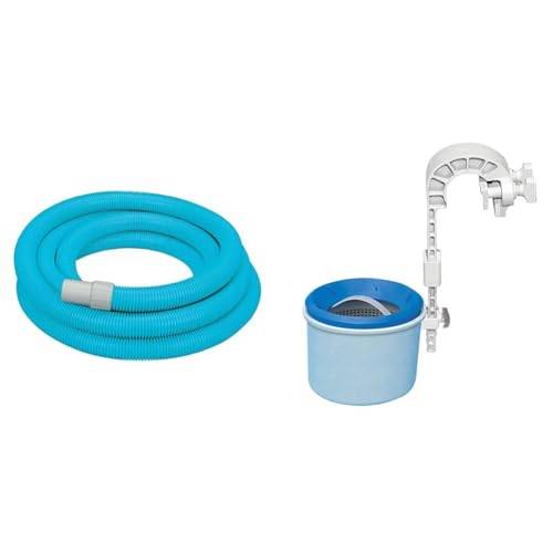 Intex Polypropylen (PP), Oberflächenskimmer - Deluxe Oberflächenskimmer zur Wandmontage - Hängeskimmer & Deluxe Vacuum Hose - Vakuum Schwimmbadschlauch - Ø 38 mm - 762 cm