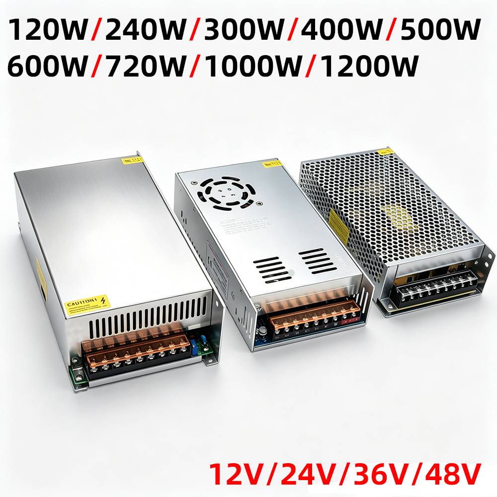DC 12V 24V 36V 48V Switching Power Supply 400W 500W 600W 720W 300W 240W Ac To Dc LED Transformer Power Adapter