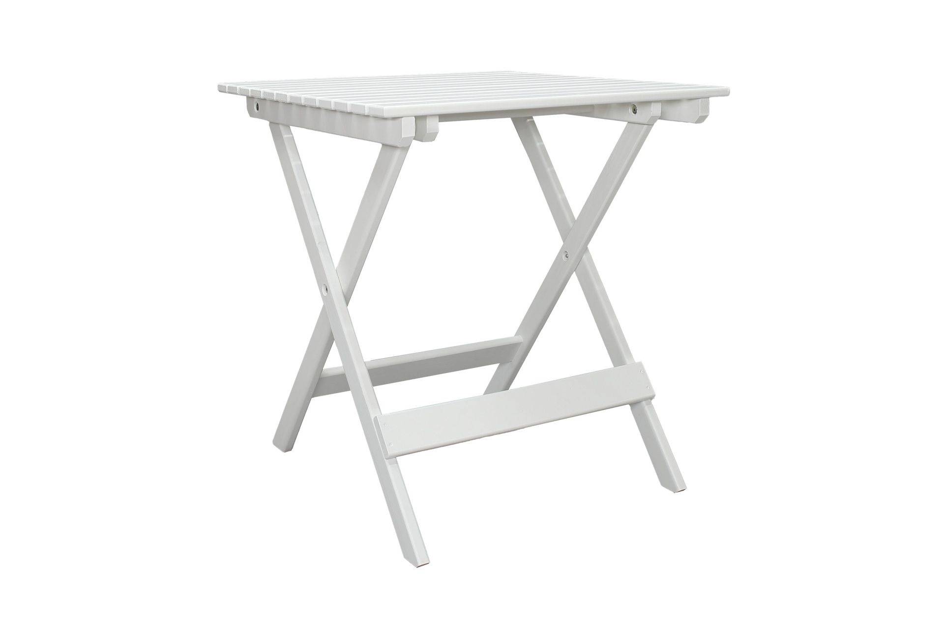 CALAYAN Klappbord och Cafébord Utomhus 65 cm Trä - Vit Balkongbord KWA