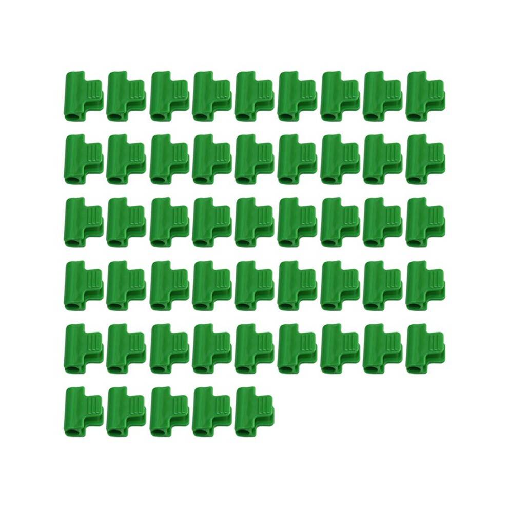 50Pcs Greenhouse Clamps,Pipe Clamps for 16mm Plant Stakes,Row Cover Clips Garden Hoops Garden Clip