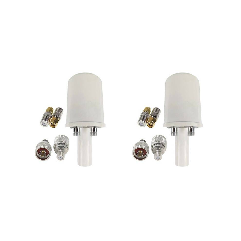 2X Mesh Dual Polarization 5G Antenna Feed Horn 1700-4200MHz WiFi 3G 4G 5G Parabolic Dish Reflector 2x 32dBI Only Feed