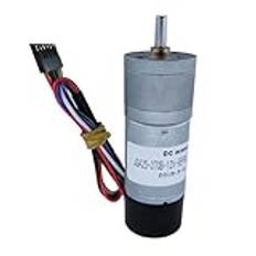 JGA25-370GB Gear Encoder 12 Volt DC-motor Låg hastighet borstmotor miniväxel helt stängd elmotor kodare 1 st (12 V 126 rpm)