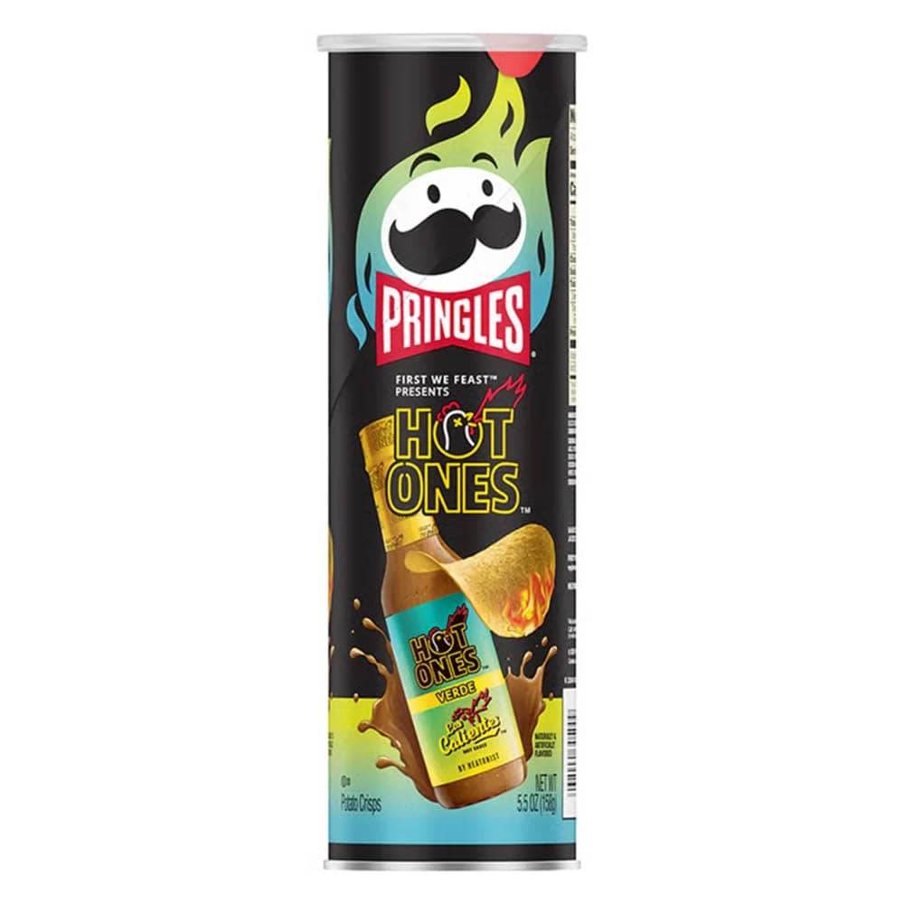 Pringles Hot Ones Los Calientes Verde 156g