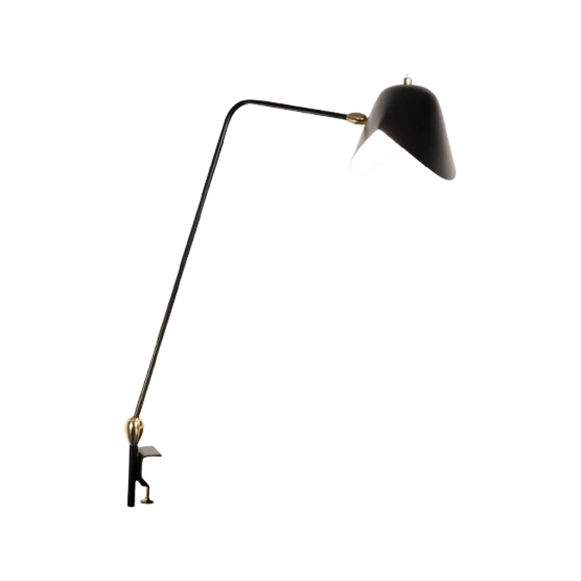 Two Rotulas Agrafée Skrivebordslampe Sort.