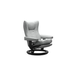 Stressless® Wing lænestol (Paloma okselæder, med indbygget skammel, Classic stel m. power)