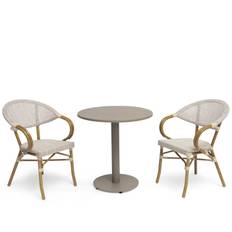 Äppelhed/Näsby caféset - Svart/Vit/Beige/Brun