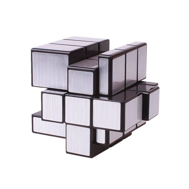 Mirror Cube 3x3x3 Magic Cube Speed Cubo Professionellt pussel Cubo Magico Leksaker för barn Spegelblock 3x3 Cube ZH grå