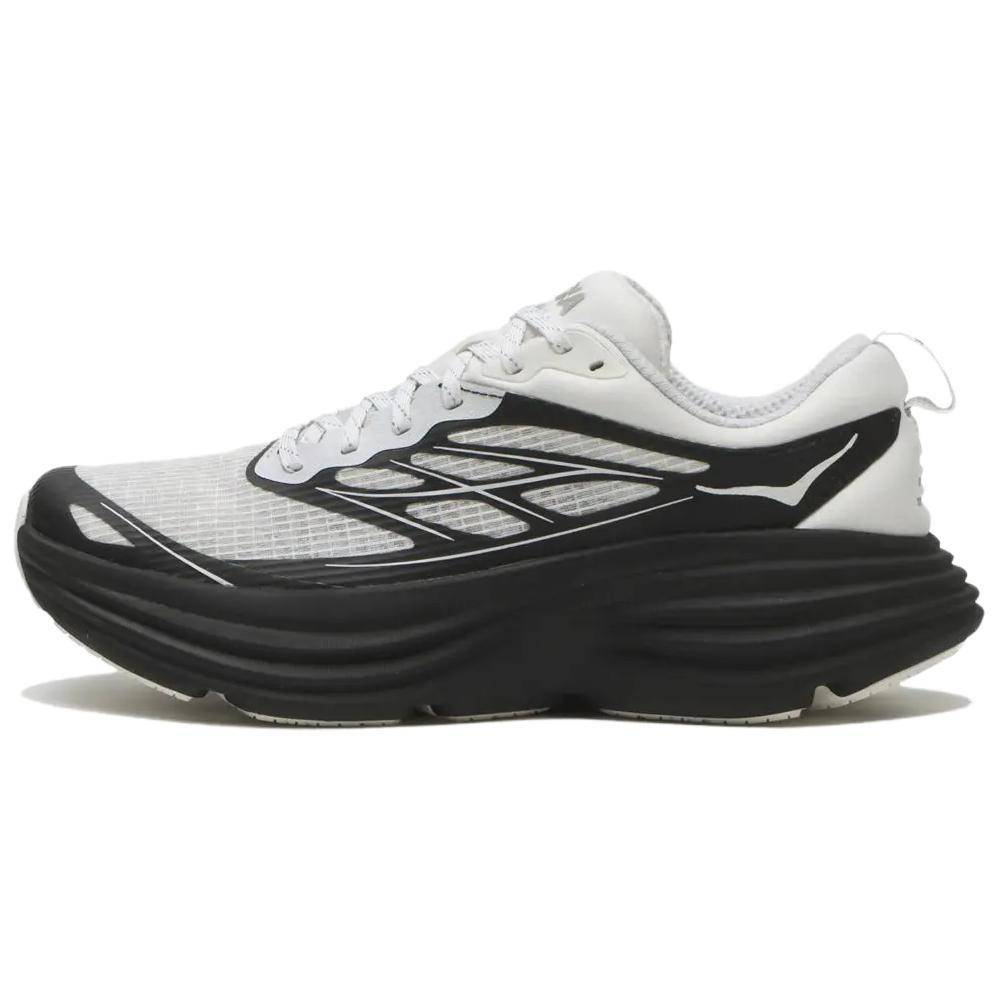 HOKA Bondi 8 Caged Stealth Tech Pack - Frost Black Unisex Sneakers Vit 1155391-FLCK 43