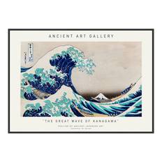 Plakat - The Great Wave Of Kanagawa - Ancient Art Plakat -  Str:40 x 50 Cm - Incado