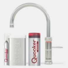 Quooker Classic Fusion Round krom, inkl Combi+ beholder & Cube køler