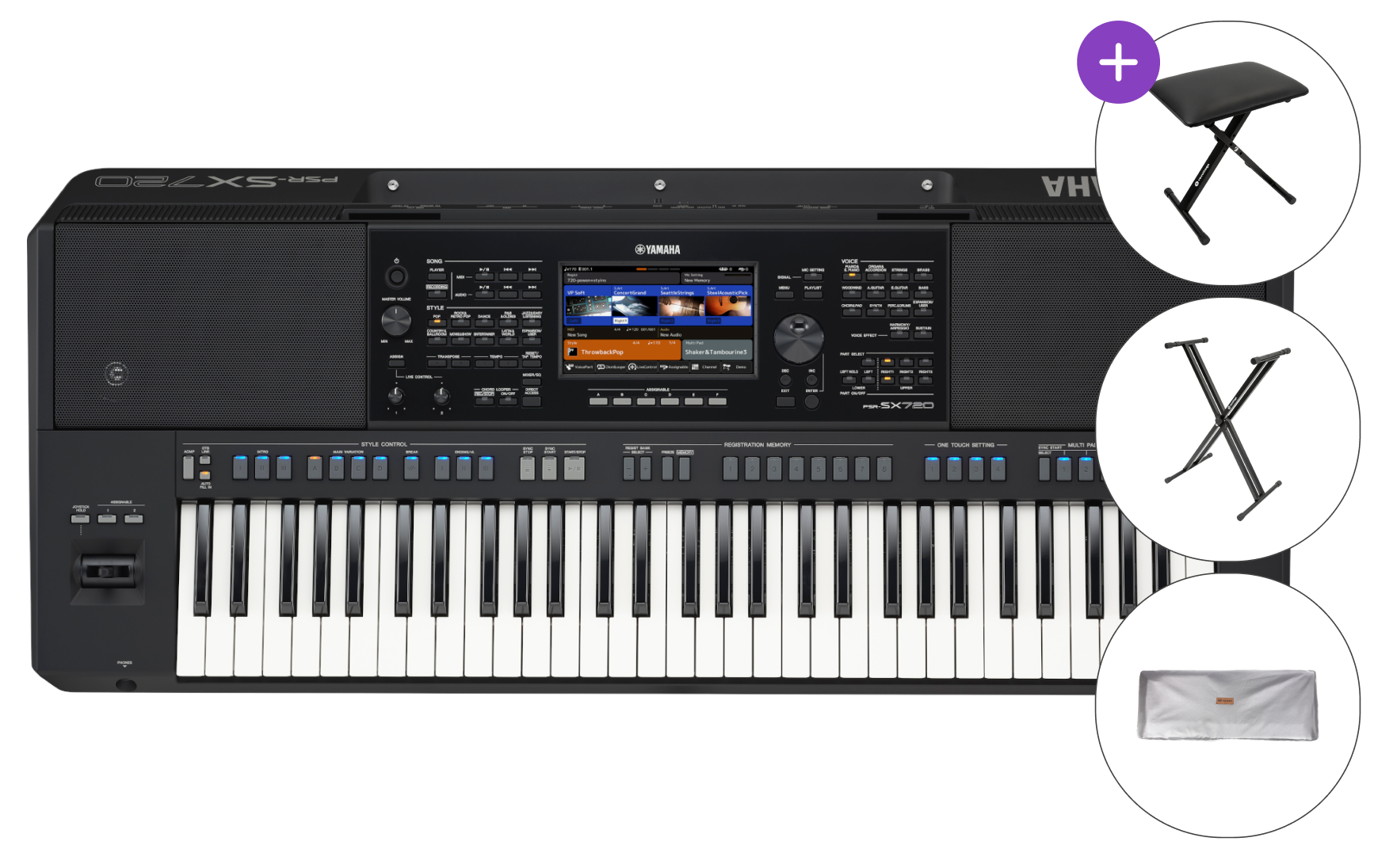 Yamaha PSR-SX720 SET 2 Professionellt tangentbord