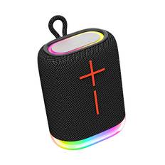 G1 Outdoor Bluetooth Højtaler. Kraftfuld Lyd og Farverigt RGB Lys. Sort