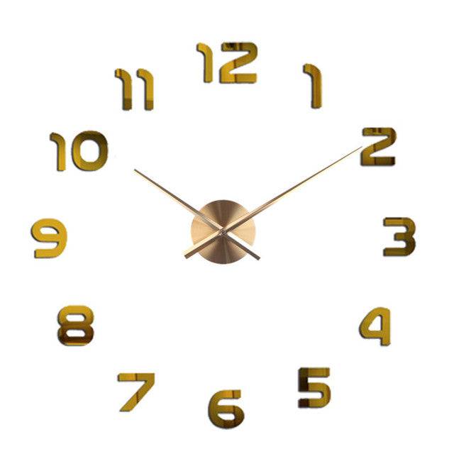 Wall stickers clock - Full gold / 70 90CM (70 90CM)