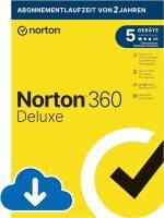 Norton 360 Deluxe 2026, 5 Geräte, 2 Jahre, Kein Abo, Download