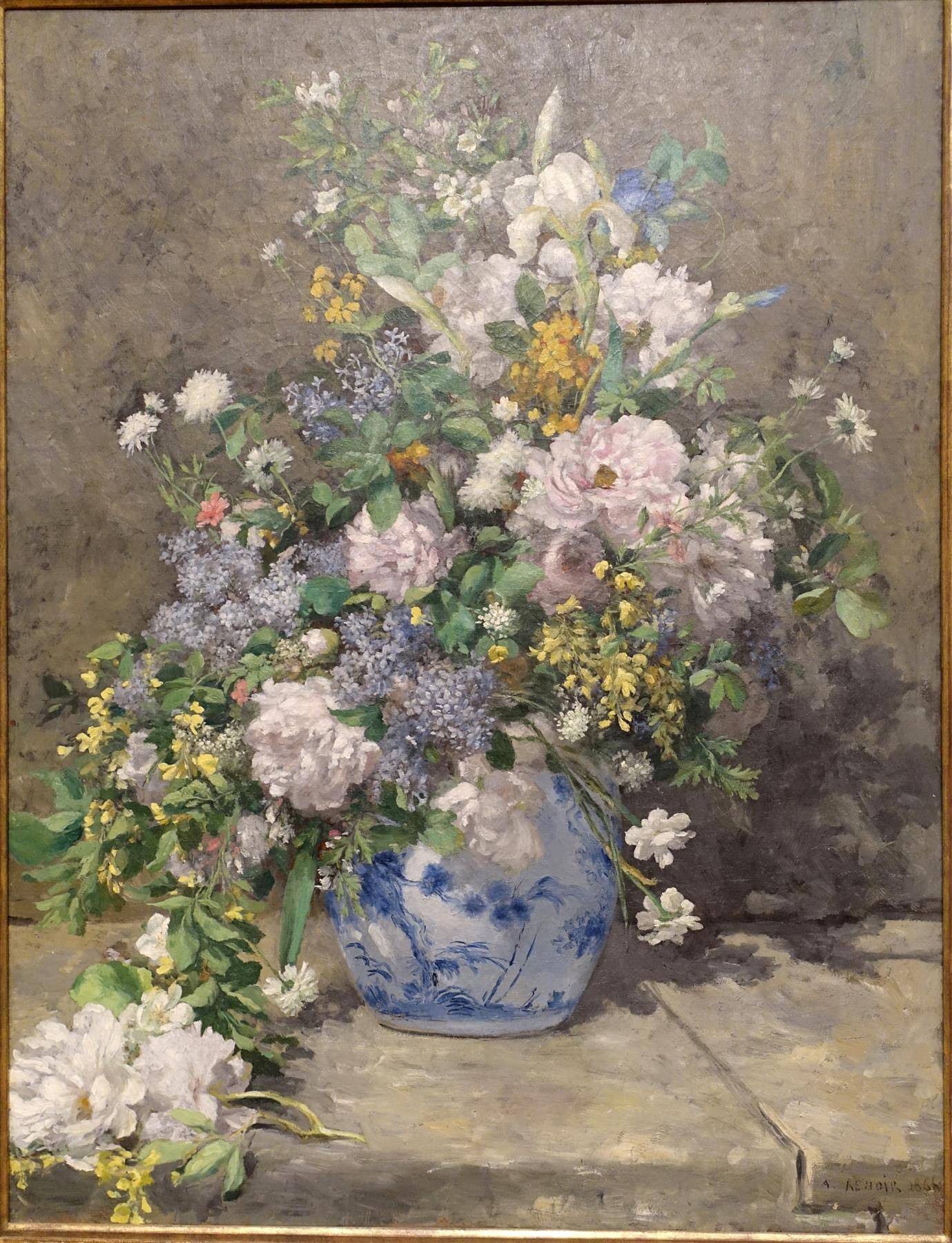 Spring Bouquet by Pierre-Auguste Renoir 1000 or 500 Piece Jigsaw Puzzle - 1000