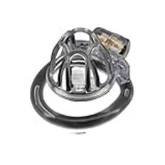 Manlig kyskhetsanordning Gay Cock Cage Slave Chastity Lock Sexleksak for män(Transparent)
