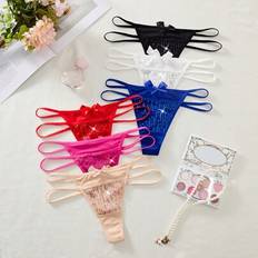 Damens enfärgade paljettbågedekor Minimalistisk Sexig G-String Trosa - Multifärgad (L,M,S)