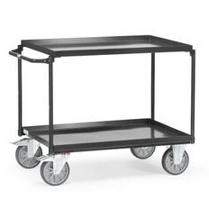 Stål Rullebord 2 etager - 400 kg - Antracit