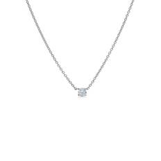 ES X RO Floating Diamond 18K Whitegold Necklace - 40cm