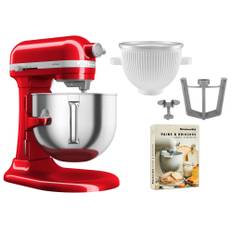 KitchenAid Artisan 5KSM70SHXE köksmaskin 6,6 liter + 5KSMICM Ice Cream Maker, candy apple