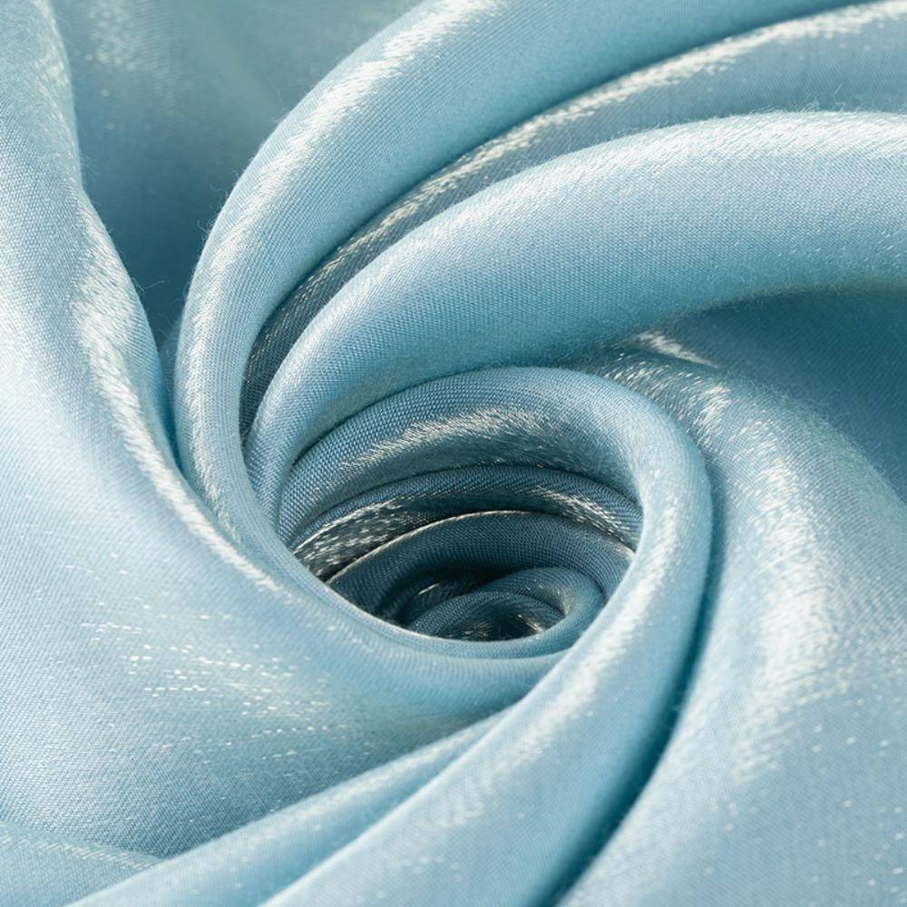 Gör-det-själv 150*50CM Satinkänsla Tyg Mjuk Sjöjungfrudräkt Material Imitation Acetat Glansig Färgövergångstyg för Bröllopsklänning
