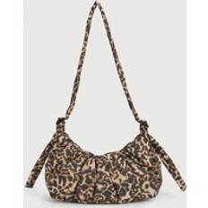Sac Banane En Nylon Plissé Imprimé Léopard, Multi - ONE SIZE