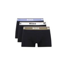 BOSS Accessories Boss Trunk 3p Power Boxers White/khaki/blue Trim Size